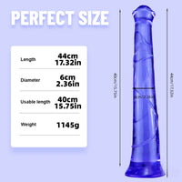 17.32in Super Long Big Girth Horse Dildo For Anal Sex Orgasm