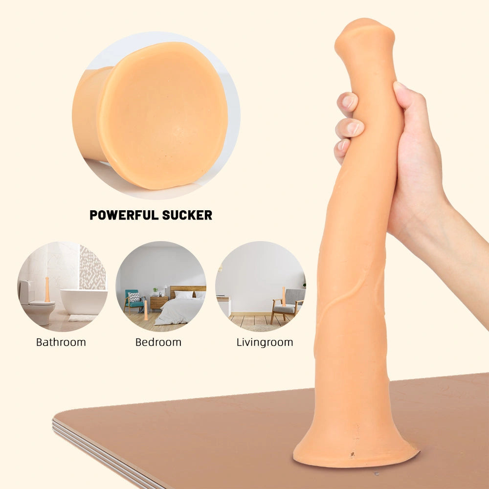 17.32in Super Long Big Girth Horse Dildo For Anal Sex Orgasm