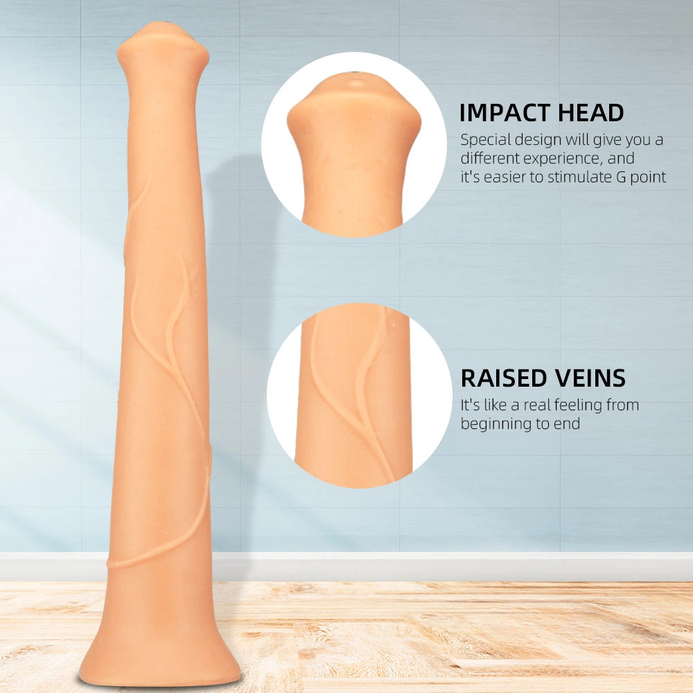 17.32in Super Long Big Girth Horse Dildo For Anal Sex Orgasm
