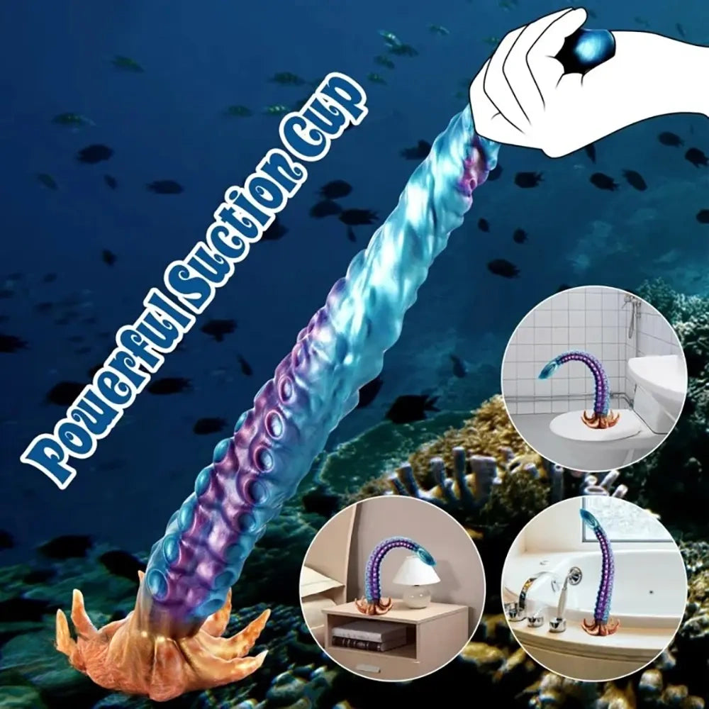 17.3in 19in 22.8in Tentacle Realistic Anal Plug Large Anal Dildo For Deepest Sex