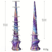17.51in Long Monster Fantasy Silicone Anal Plug Dildo With Suction Cup