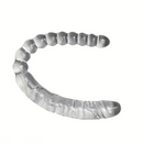 17.72in Clear Dual-Headed Dildo PVC Phallus Toy With Bead Chain