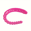17.72in Extra Long Double Heads Crystal Pink Simulation Dildo With Beads