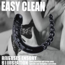 17.72in Extra Long Huge Double Heads Realistic Dildo With Anal Beads