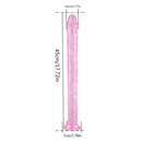 17.72in Long Big PVC Double Ended Dildo For Anal Vaginal Sex Orgasm