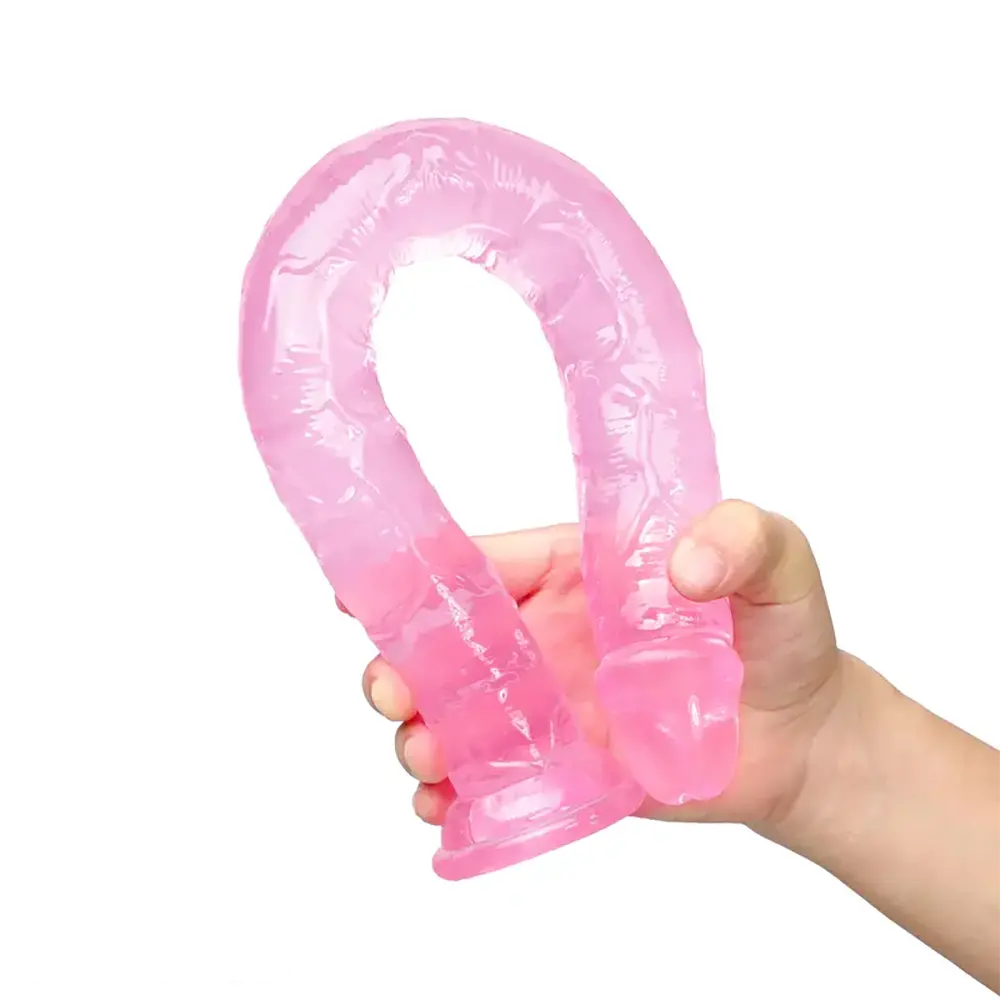 17.72in Long Big PVC Double Ended Dildo For Anal Vaginal Sex Orgasm