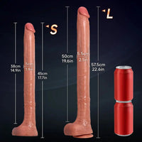 17.7in 22.6in Super Long Huge Dildo Long Soft Penis Adult Couple Sex Toy