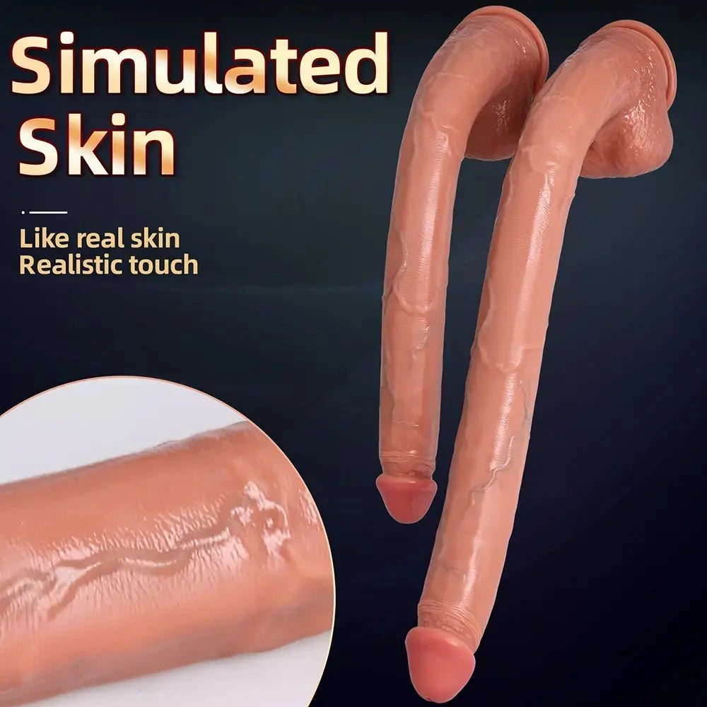 17.7in 22.6in Super Long Huge Dildo Long Soft Penis Adult Couple Sex Toy