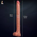 17.7in 22.6in Super Long Huge Dildo Long Soft Penis Adult Couple Sex Toy