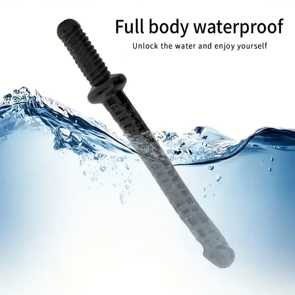 17.7in Super Big Long Sword Dildo With Handle Adult Sex Toy For Anus