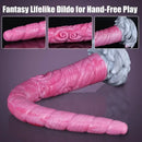 17.7in Unique Horn Elephant Fantasy Big Long Dildo For Hands-Free Play