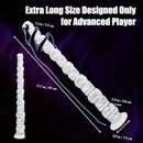 17.7in White Monster Skull Silicone Huge Fantasy Dildo For Deep Stretching