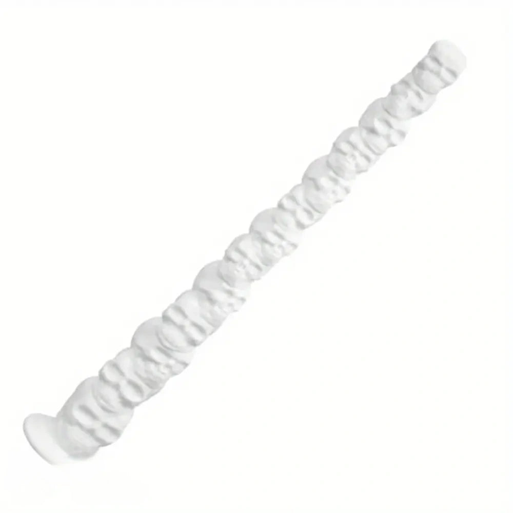 17.7in White Monster Skull Silicone Huge Fantasy Dildo For Deep Stretching