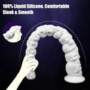 17.7in White Monster Skull Silicone Huge Fantasy Dildo For Deep Stretching