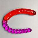 17.8in Big Long Dual Heads Dildo With Anal Beads For G-Spot Stimulator