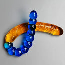 17.8in Big Long Dual Heads Dildo With Anal Beads For G-Spot Stimulator