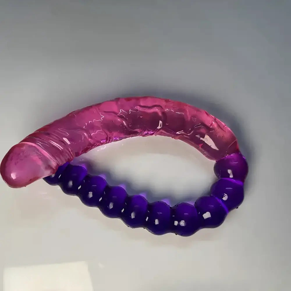 17.8in Long Double-headed Dildo Adult Toy Women Anal Vulva Dual-use