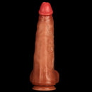 17.91in Extra Long Large Penis Liquid Silicone Dual Hardness Soft Dildo