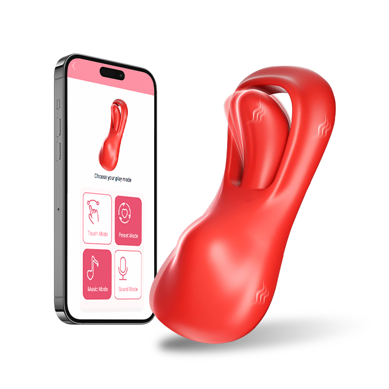 Tongue Wearable Clitoral Stimulation Vibrator with Remote & APP Control