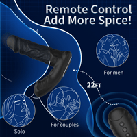 Realistic Expanding Vibrating Thrusting Prostate Massager with remote control