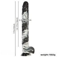 17in Extra Long Huge PVC Oversized Anal Dildo For Women Couples