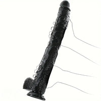 17in Prostate Gland Massage PVC Huge Black Long Dildo For Women