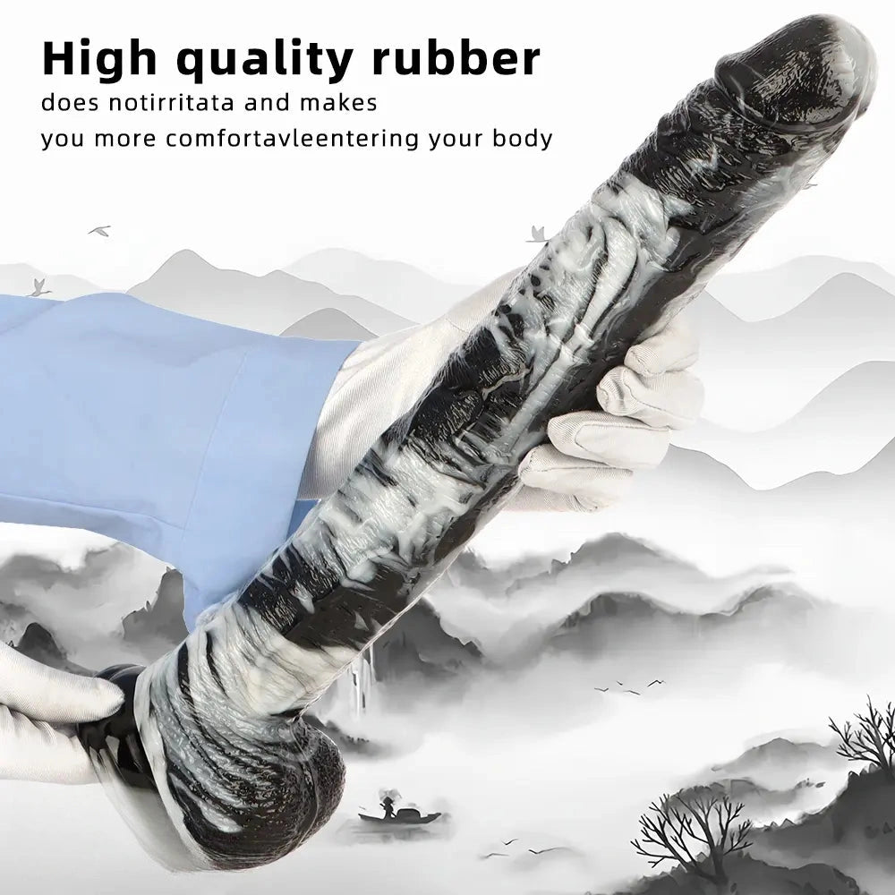 17in Super Large Long PVC Cock Dildo For Hands free Sex Vaginal Orgasm