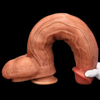 17in Super Large Long Silicone Soft Dual Density Anal Dildo For Males
