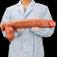 17in Super Large Long Silicone Soft Dual Density Anal Dildo For Males
