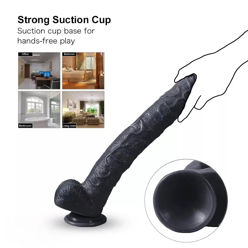 17in Super Long Huge Dildo Unisex Gode Dildo with Suction Cup Phallus