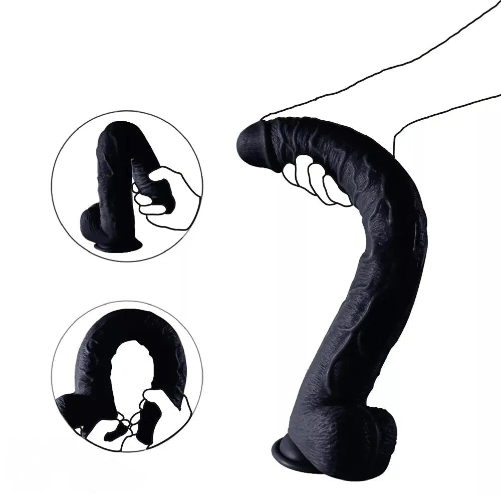 17in Super Long Huge Dildo Unisex Gode Dildo with Suction Cup Phallus