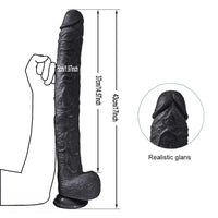 17in Super Long Huge Dildo Unisex Gode Dildo with Suction Cup Phallus