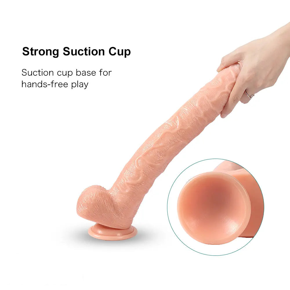 17in Super Long Huge Dildo Unisex Gode Dildo with Suction Cup Phallus
