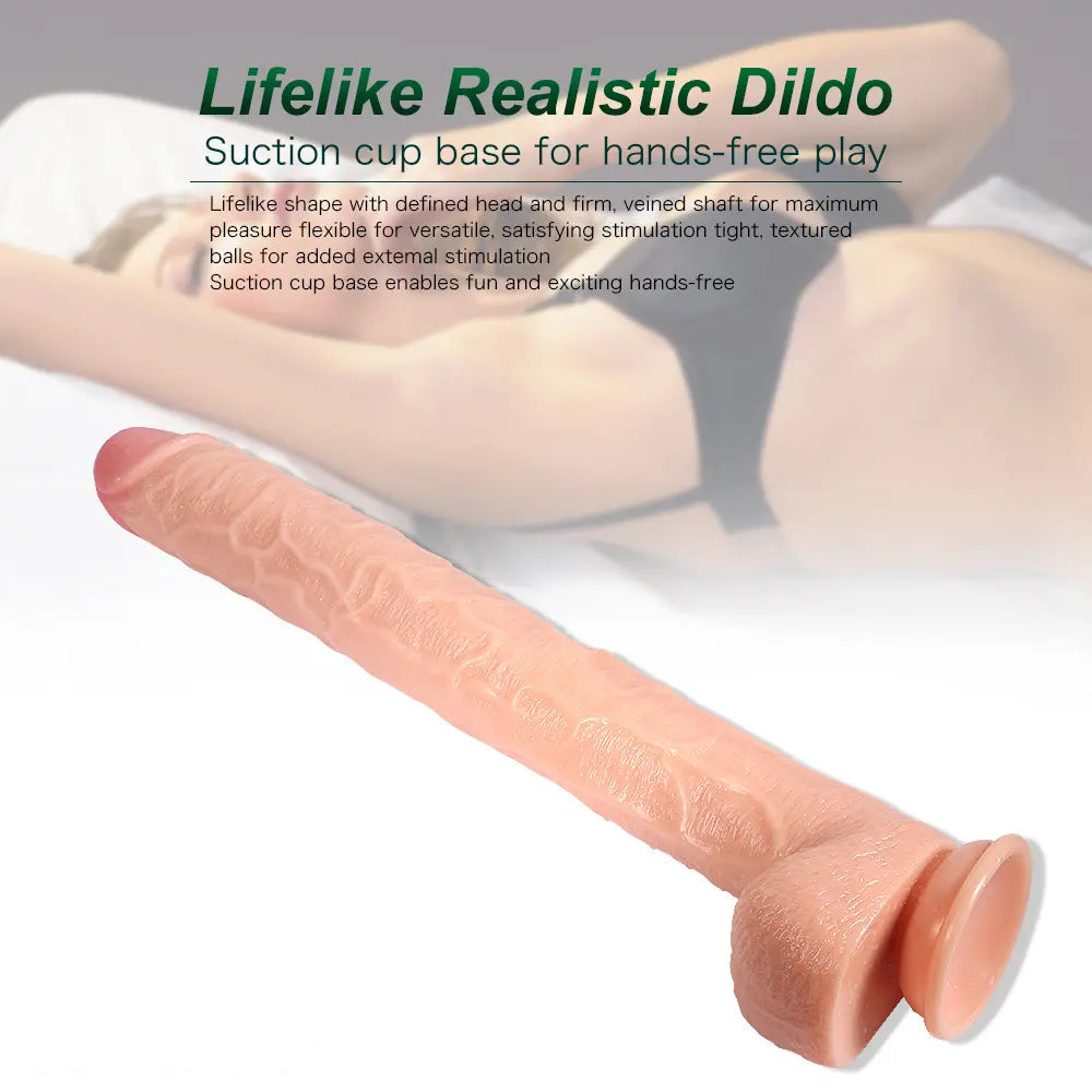 17in Super Long Huge Dildo Unisex Gode Dildo with Suction Cup Phallus