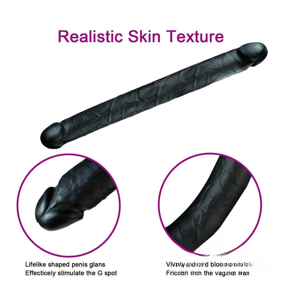 18.1 In Super Long Realistic Skin Texture Dildo For Gay Lesbian