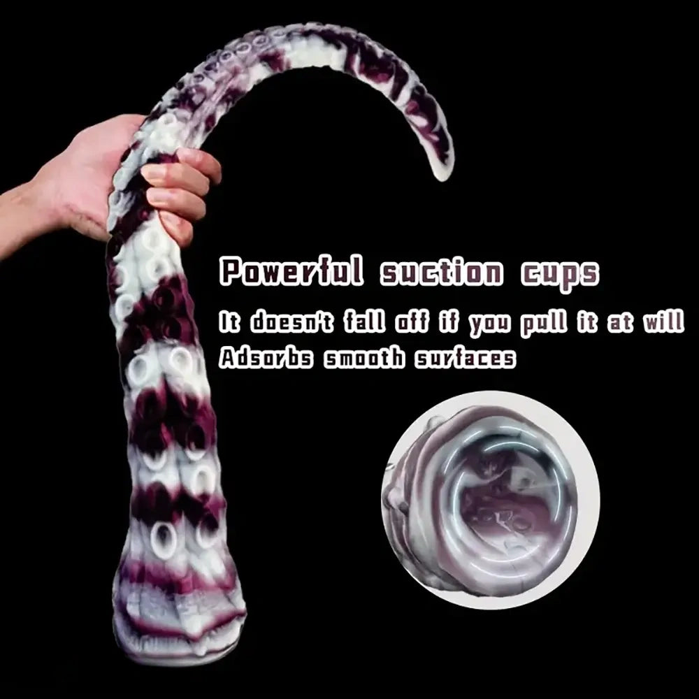 18.11in 19.68in 22.04in Super Long Deep Sea Octopus Tentacles Anal Dildo