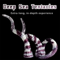 18.11in 19.68in 22.04in Super Long Deep Sea Octopus Tentacles Anal Dildo