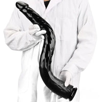 18.11in 22.83in Super Big Long Black Dildo BDSM Sex Toy For Anal Sex