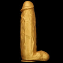 18.11in Gold Silicone Soft Huge Thick Long Dildo For Anus Vagina Sex Toy