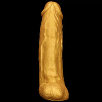 18.11in Gold Silicone Soft Huge Thick Long Dildo For Anus Vagina Sex Toy