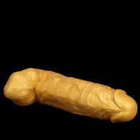18.11in Gold Silicone Soft Huge Thick Long Dildo For Anus Vagina Sex Toy