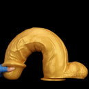 18.11in Gold Silicone Soft Huge Thick Long Dildo For Anus Vagina Sex Toy