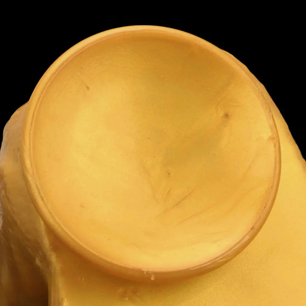 18.11in Gold Silicone Soft Huge Thick Long Dildo For Anus Vagina Sex Toy