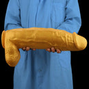 18.11in Gold Silicone Soft Huge Thick Long Dildo For Anus Vagina Sex Toy