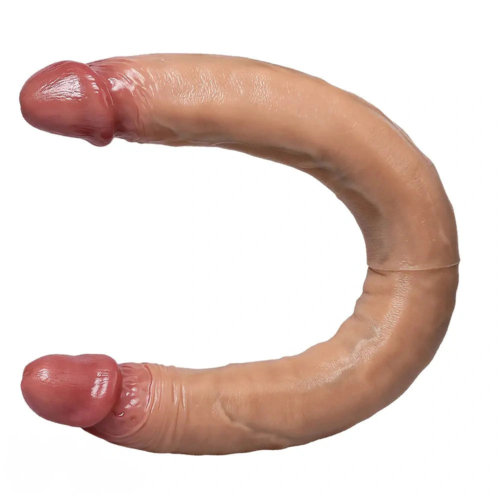 18.1in Dual Sided Silicone Dildo Anal G-spot Stimulator Adult Product