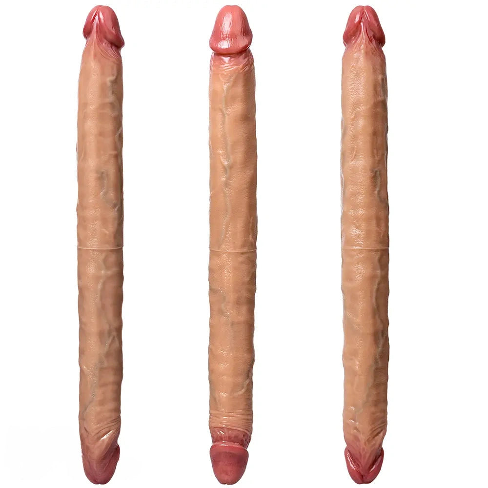 18.1in Dual Sided Silicone Dildo Anal G-spot Stimulator Adult Product
