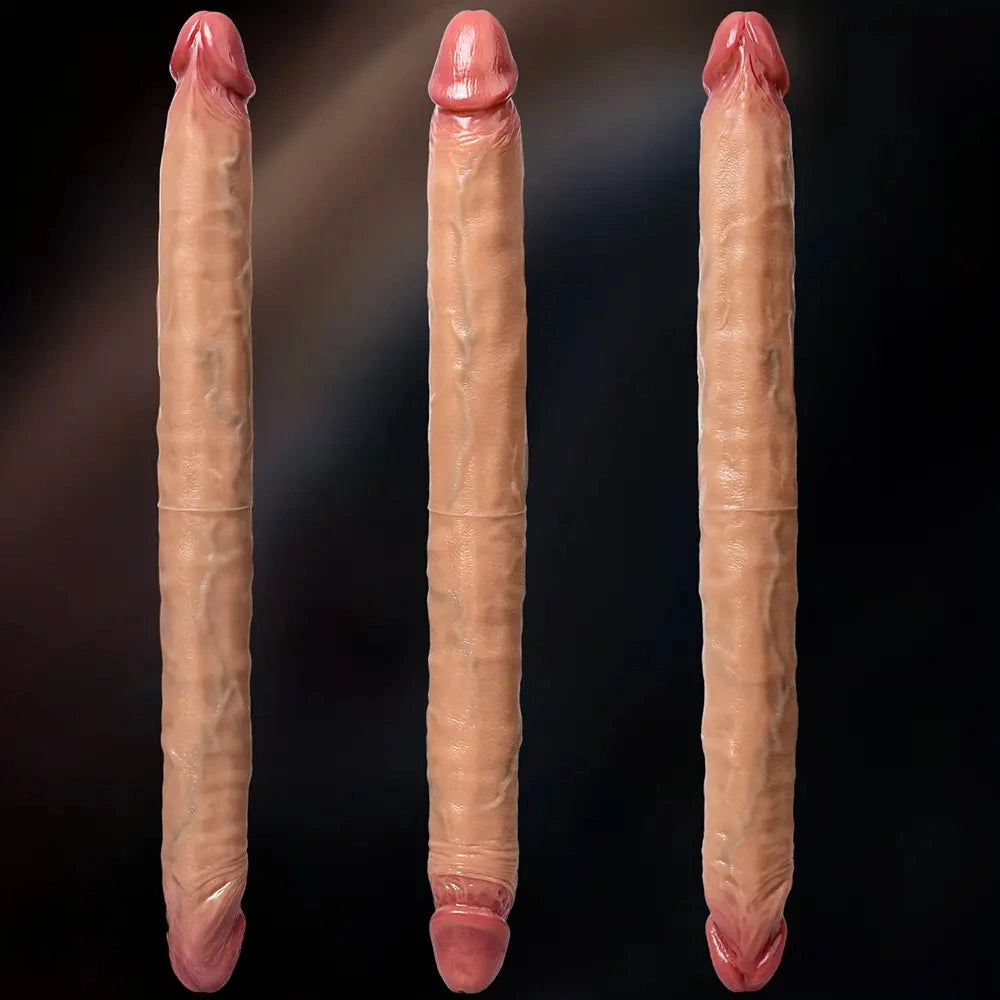 18.1in Dual Sided Silicone Dildo Anal G-spot Stimulator Adult Product