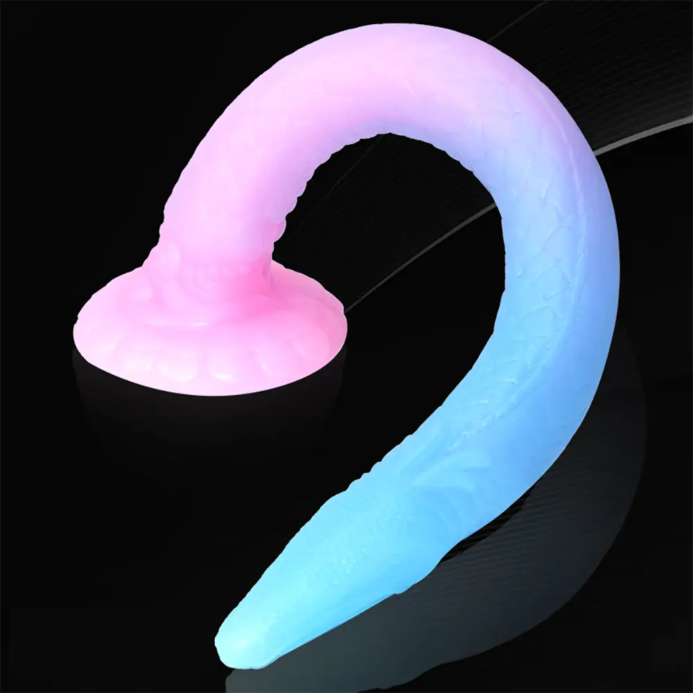 18.1in Luminous Soft Dragon Big Animal Tentacle Dildo For Female Sex