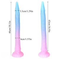 18.1in Luminous Soft Dragon Big Animal Tentacle Dildo For Female Sex