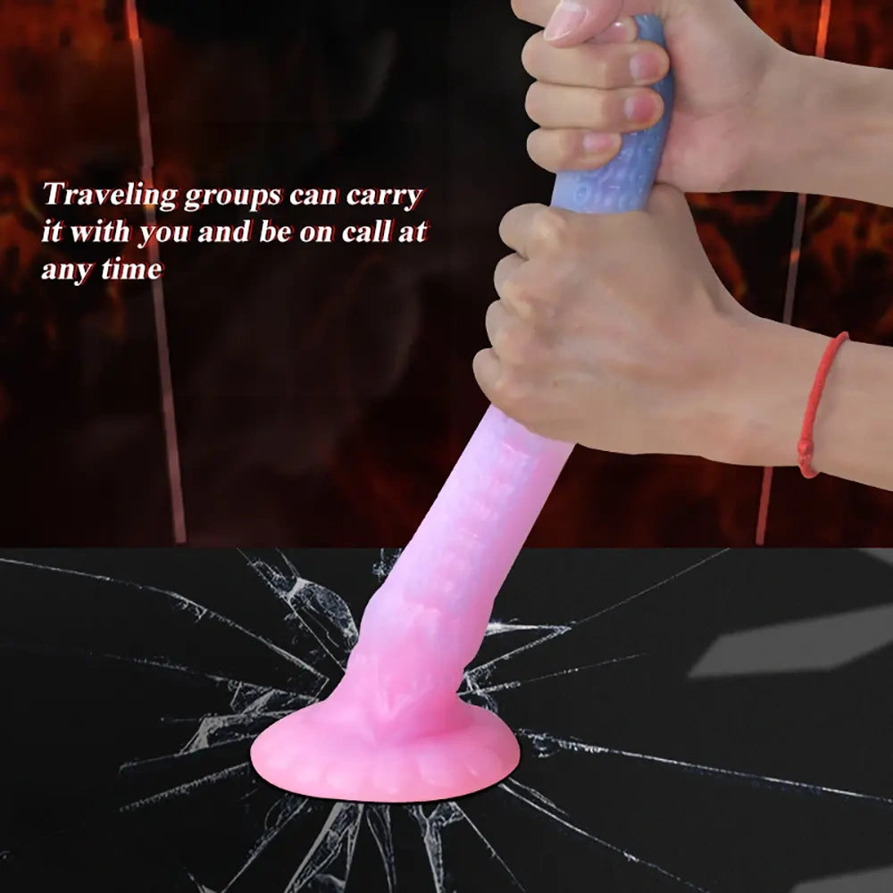 18.1in Luminous Soft Dragon Big Animal Tentacle Dildo For Female Sex
